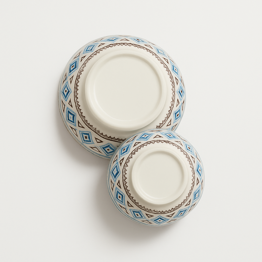 18-Piece Bohemian-Inspired Dinnerware Set for 4 – Includes Plates & Serving Bowls