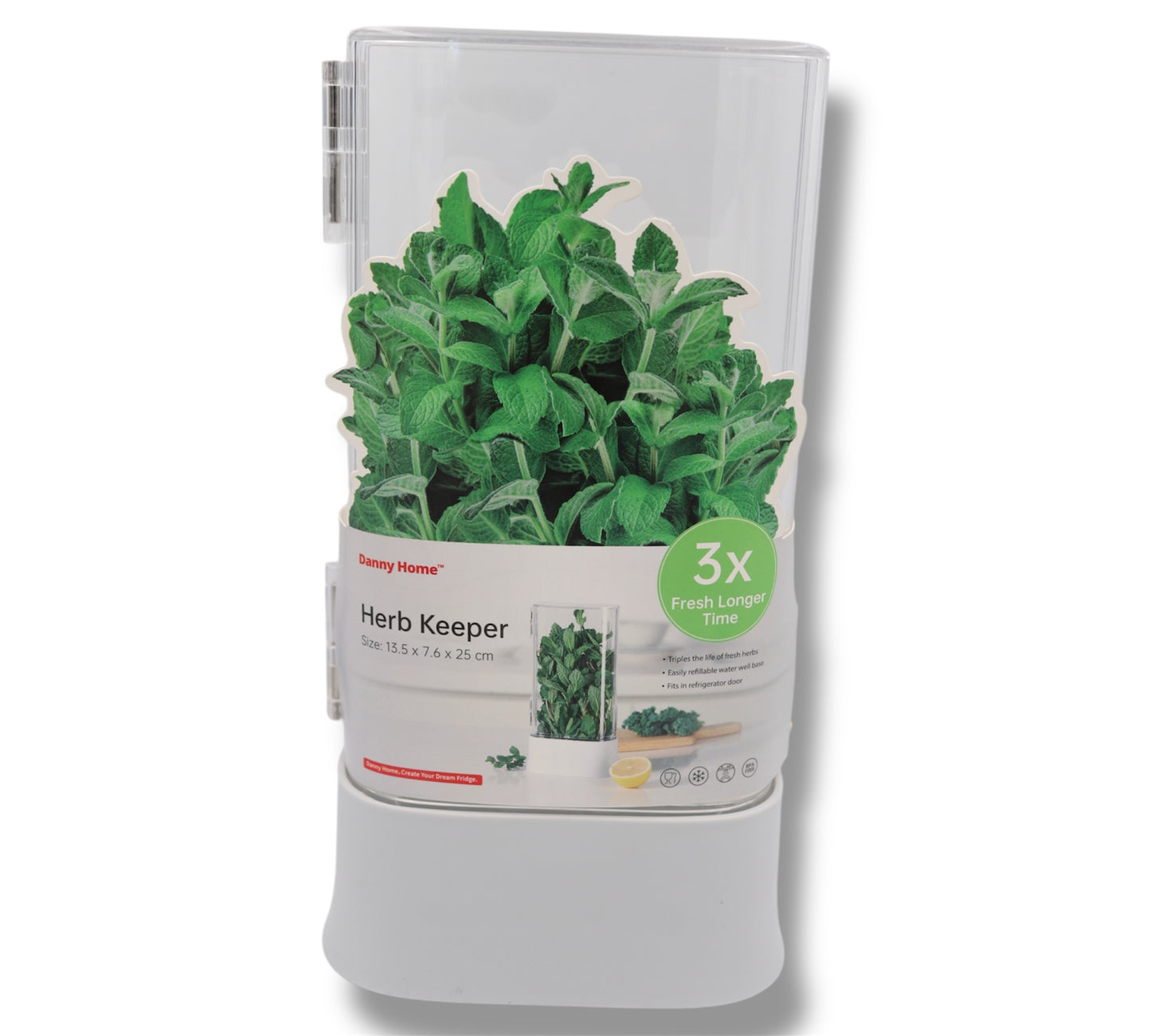 Herb Keeper Container – Fresh Storage for Mint, Tea Herbs & Bedside Wellness