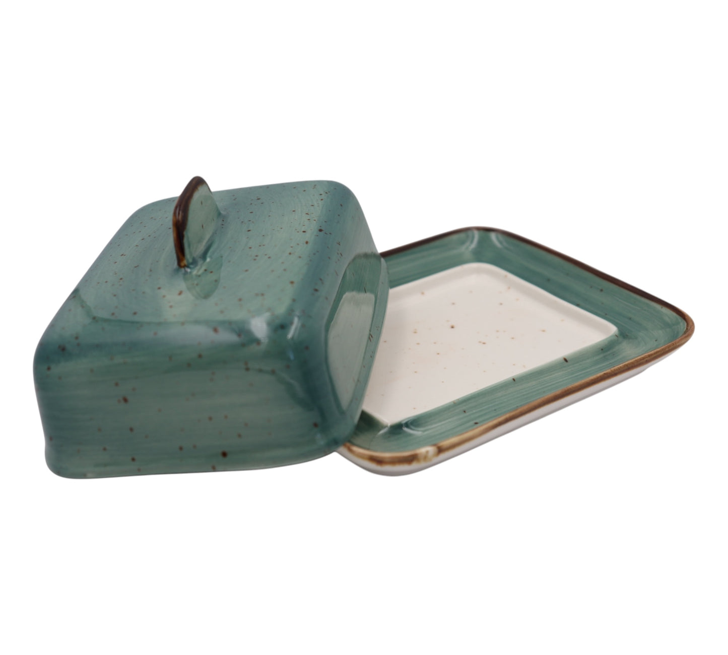 Rustic Ceramic Covered Dish – Handcrafted Look for Bedside or Kitchen Use